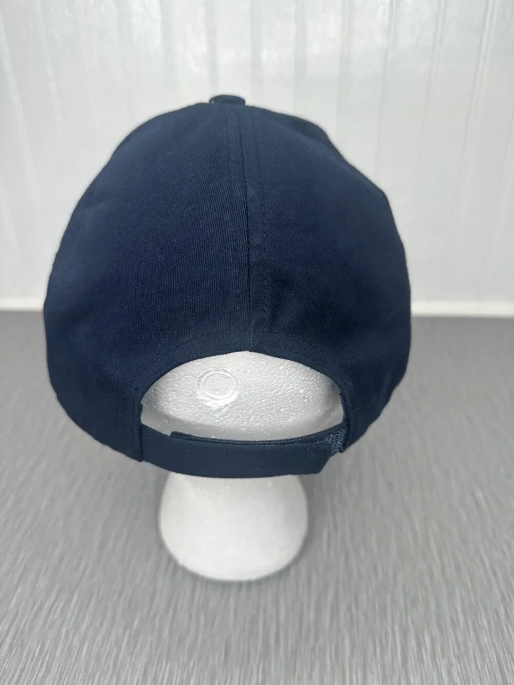 Zara Womens Navy Blue Baseball Cap Distinctive Embroidered Red letter 